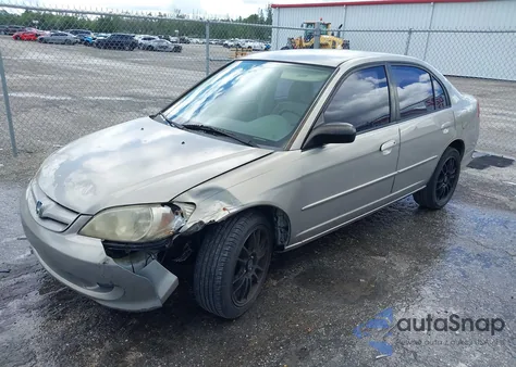 2005 Honda Civic Lx z USA, uszkodzony, nr VIN 2HGES16565H596244